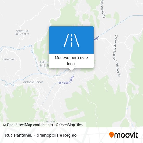 Rua Pantanal mapa