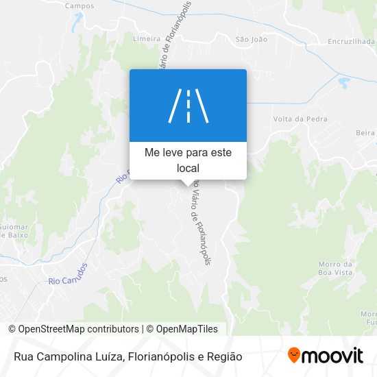 Rua Campolina Luíza mapa