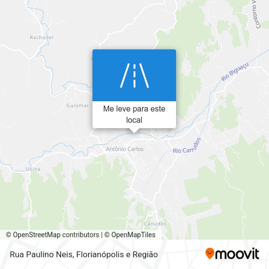 Rua Paulino Neis mapa