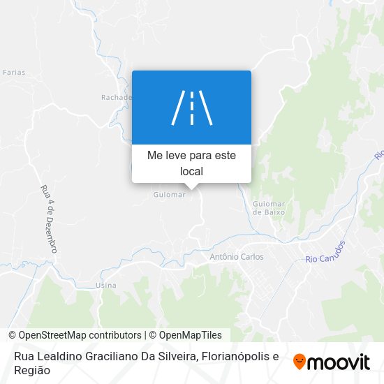 Rua Lealdino Graciliano Da Silveira mapa
