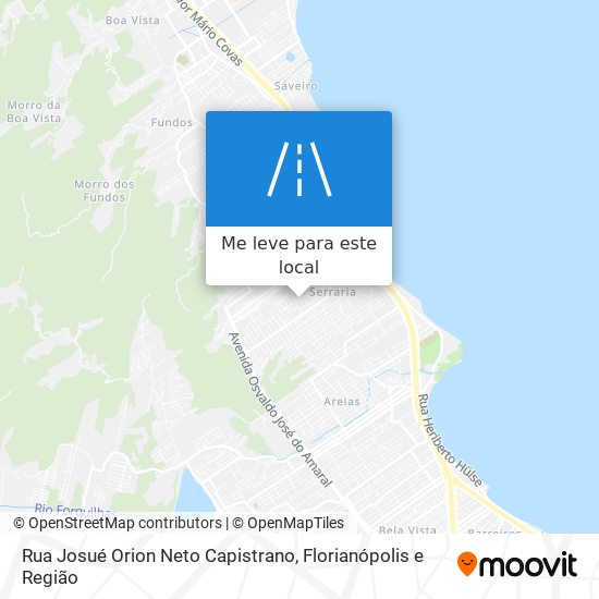 Rua Josué Orion Neto Capistrano mapa