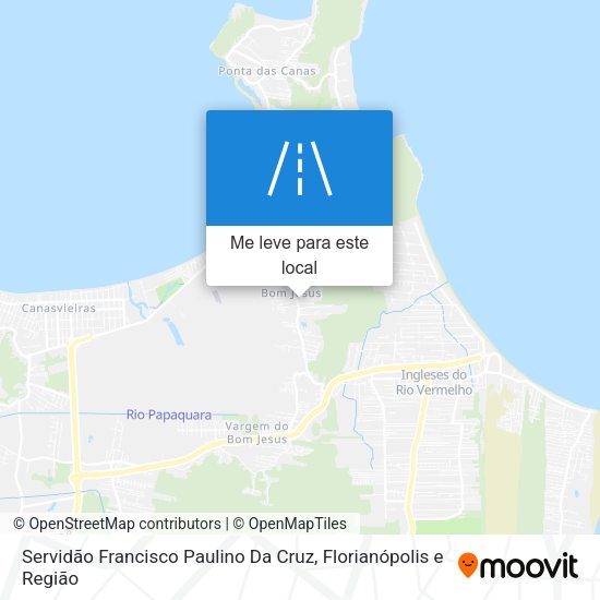 Servidão Francisco Paulino Da Cruz mapa