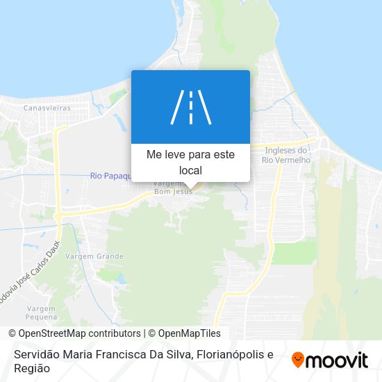 Servidão Maria Francisca Da Silva mapa
