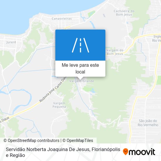Servidão Norberta Joaquina De Jesus mapa