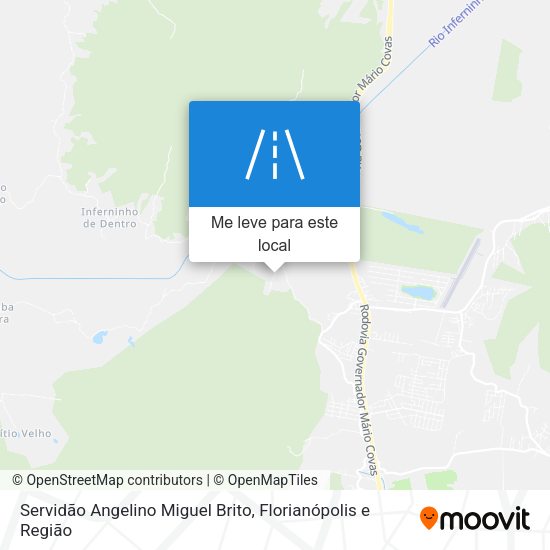 Servidão Angelino Miguel Brito mapa