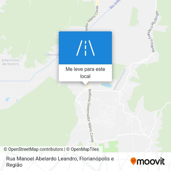 Rua Manoel Abelardo Leandro mapa