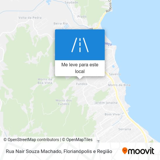 Rua Nair Souza Machado mapa