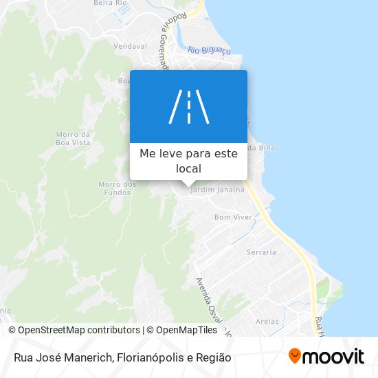 Rua José Manerich mapa