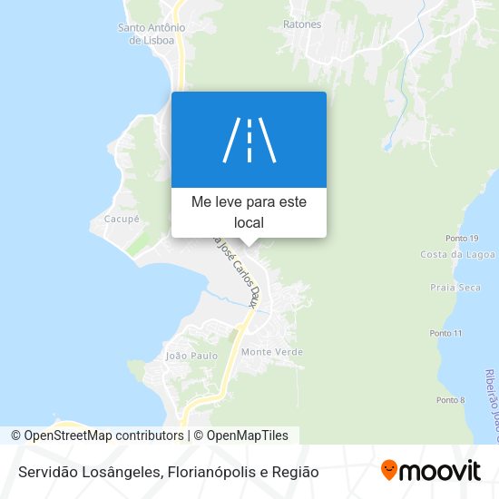 Servidão Losângeles mapa