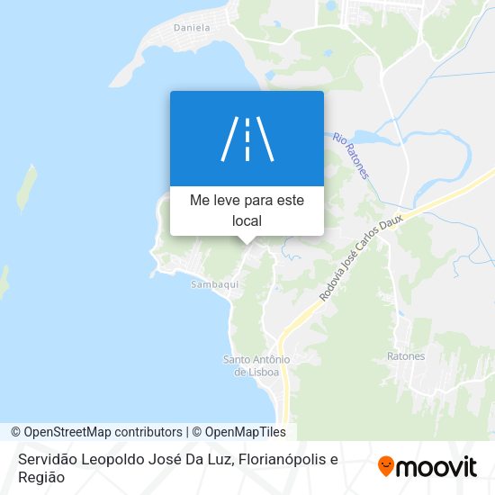 Servidão Leopoldo José Da Luz mapa