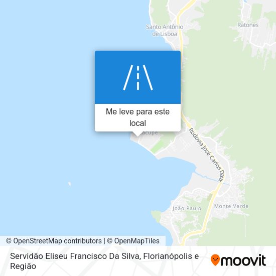 Servidão Eliseu Francisco Da Silva mapa