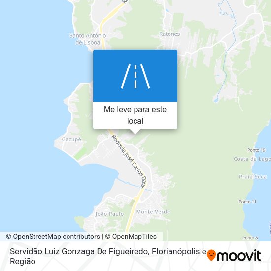 Servidão Luiz Gonzaga De Figueiredo mapa