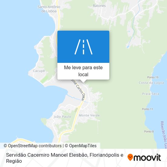 Servidão Cacemiro Manoel Elesbão mapa