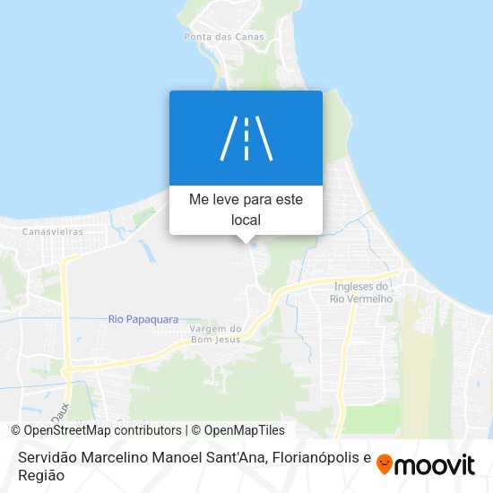 Servidão Marcelino Manoel Sant'Ana mapa