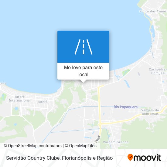 Servidão Country Clube mapa