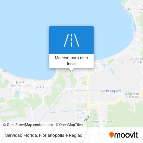 Servidão Flórida mapa