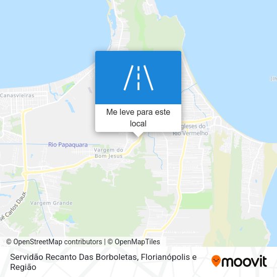Servidão Recanto Das Borboletas mapa