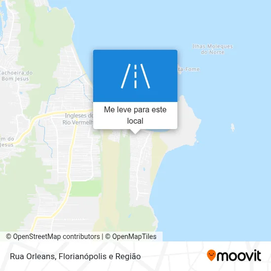 Rua Orleans mapa