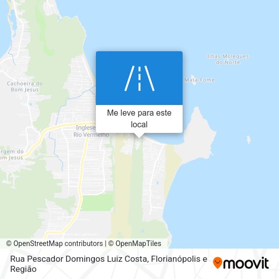 Rua Pescador Domingos Luiz Costa mapa