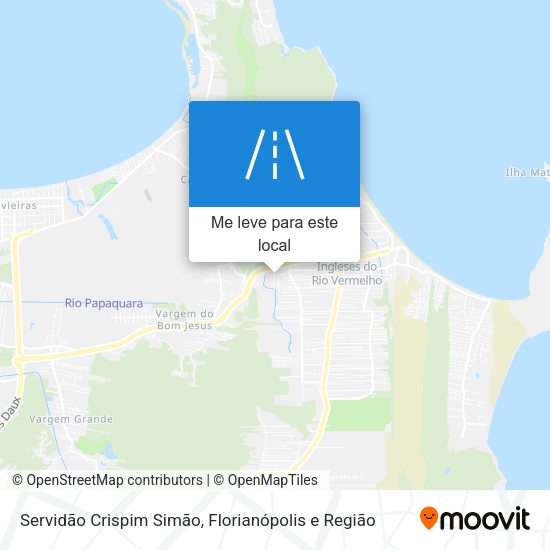 Servidão Crispim Simão mapa