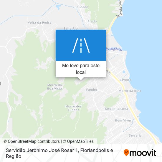 Servidão Jerônimo José Rosar 1 mapa