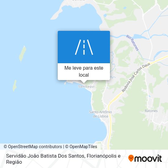 Servidão João Batista Dos Santos mapa