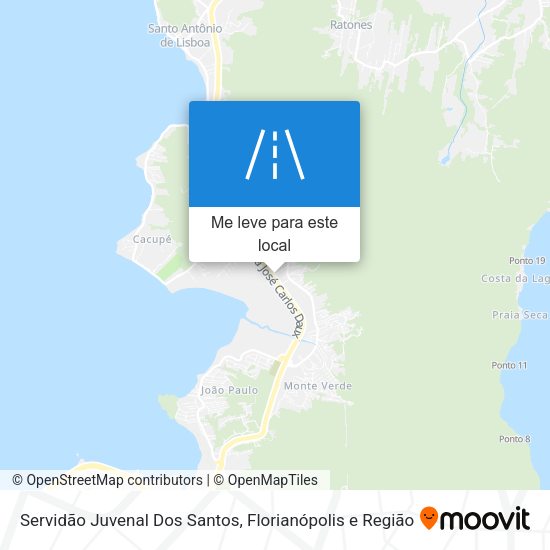 Servidão Juvenal Dos Santos mapa