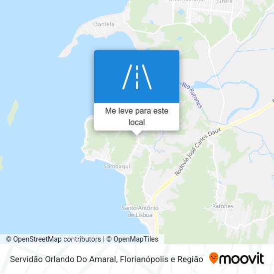 Servidão Orlando Do Amaral mapa