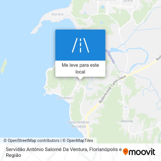 Servidão Antônio Salomé Da Ventura mapa