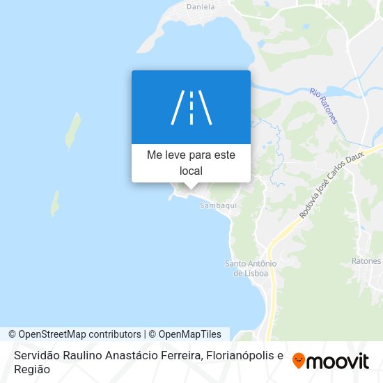 Servidão Raulino Anastácio Ferreira mapa