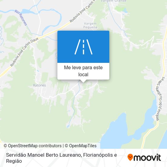 Servidão Manoel Berto Laureano mapa