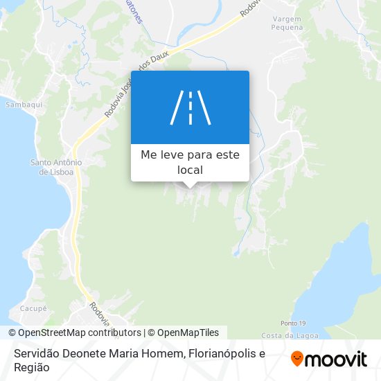 Servidão Deonete Maria Homem mapa