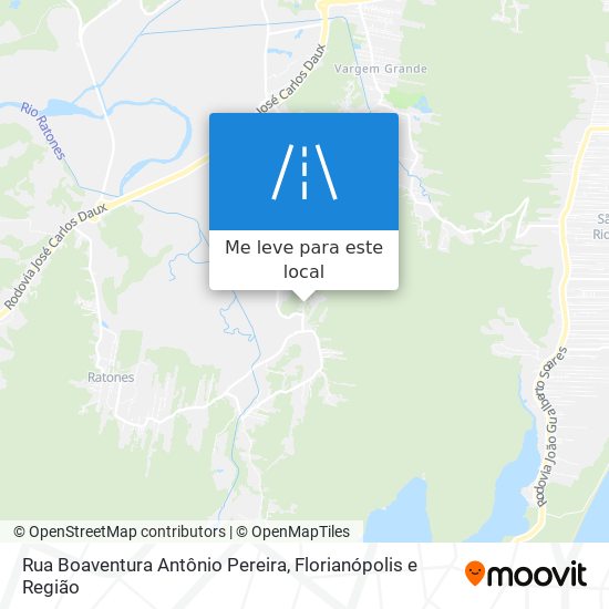 Rua Boaventura Antônio Pereira mapa