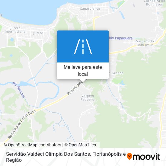 Servidão Valdeci Olímpia Dos Santos mapa