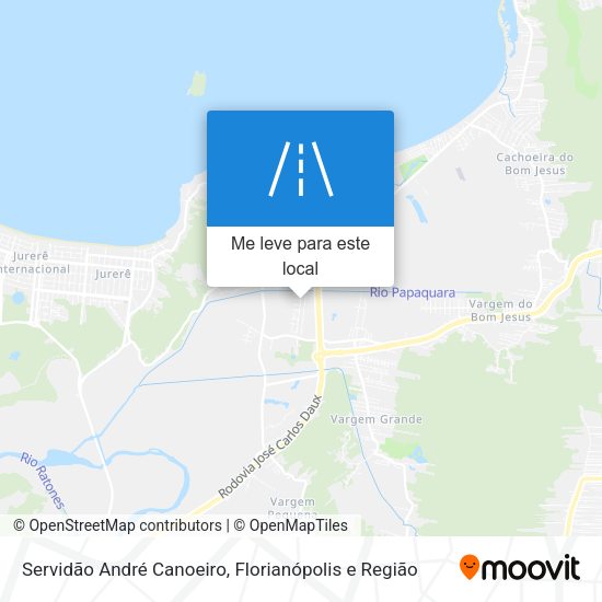 Servidão André Canoeiro mapa