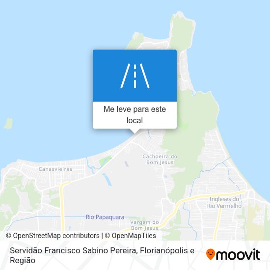 Servidão Francisco Sabino Pereira mapa