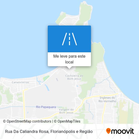 Rua Da Caliandra Rosa mapa