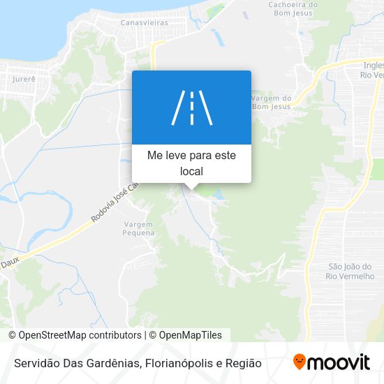 Servidão Das Gardênias mapa
