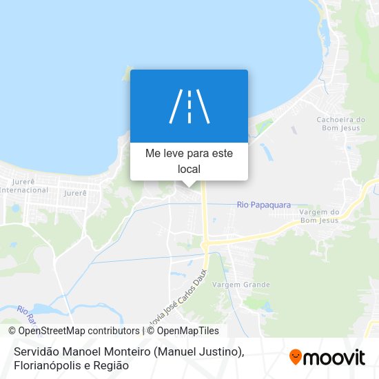Servidão Manoel Monteiro (Manuel Justino) mapa