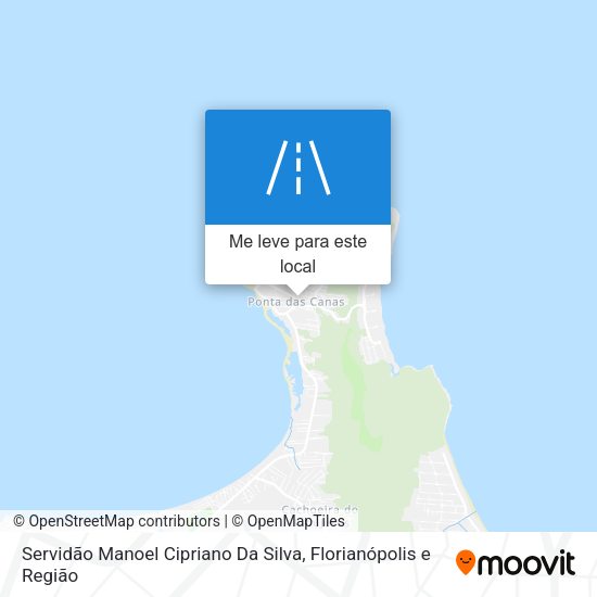 Servidão Manoel Cipriano Da Silva mapa