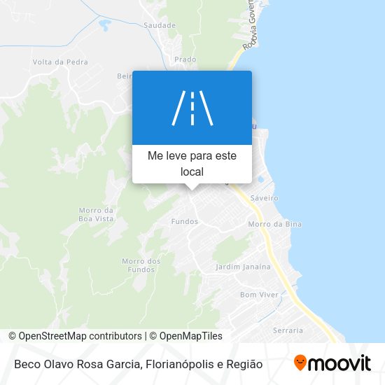 Beco Olavo Rosa Garcia mapa