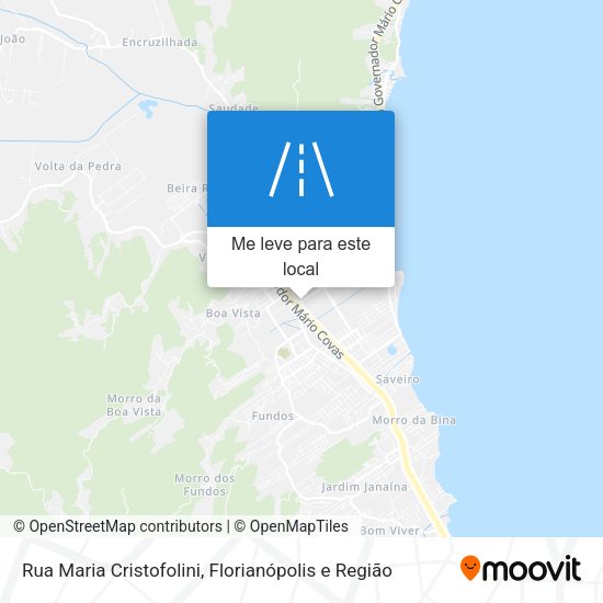 Rua Maria Cristofolini mapa