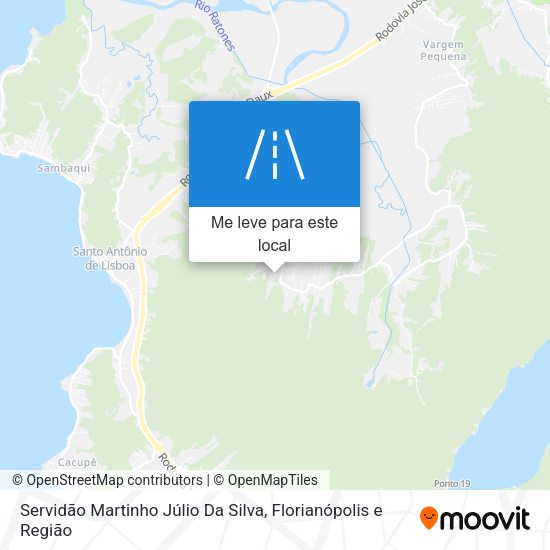 Servidão Martinho Júlio Da Silva mapa