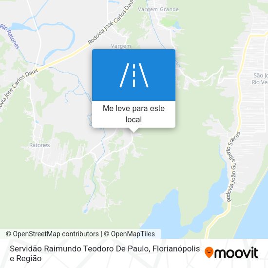 Servidão Raimundo Teodoro De Paulo mapa