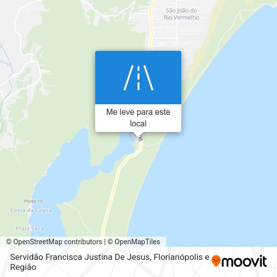 Servidão Francisca Justina De Jesus mapa