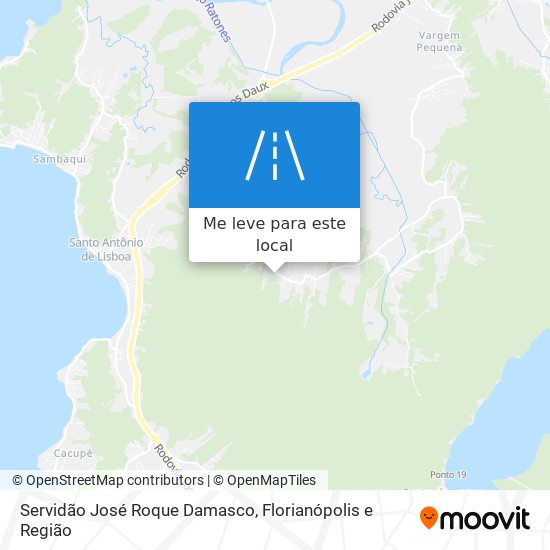 Servidão José Roque Damasco mapa