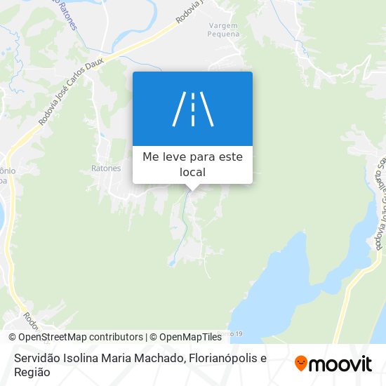 Servidão Isolina Maria Machado mapa