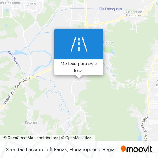 Servidão Luciano Luft Farias mapa