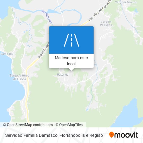 Servidão Família Damasco mapa