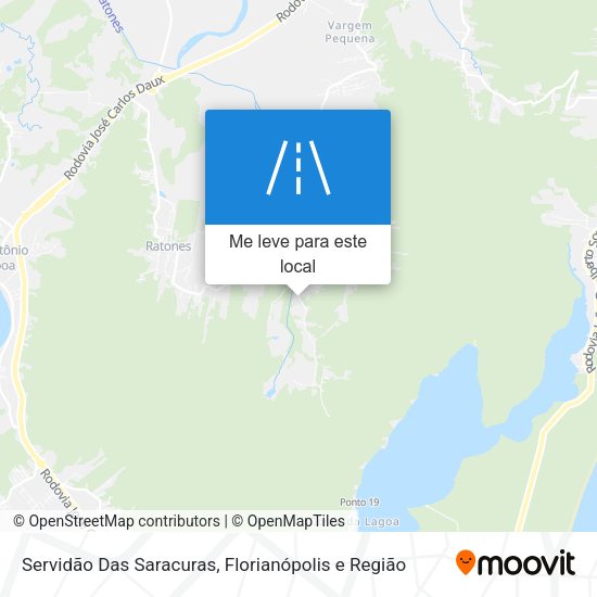 Servidão Das Saracuras mapa